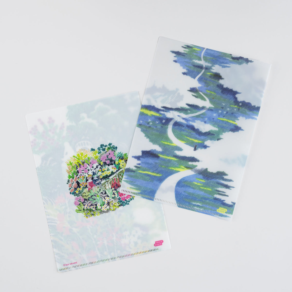 iyo okumi: Hobonichi Clear Folder Set of 2 for A5 Size (iyo okumi)    at Boston General Store