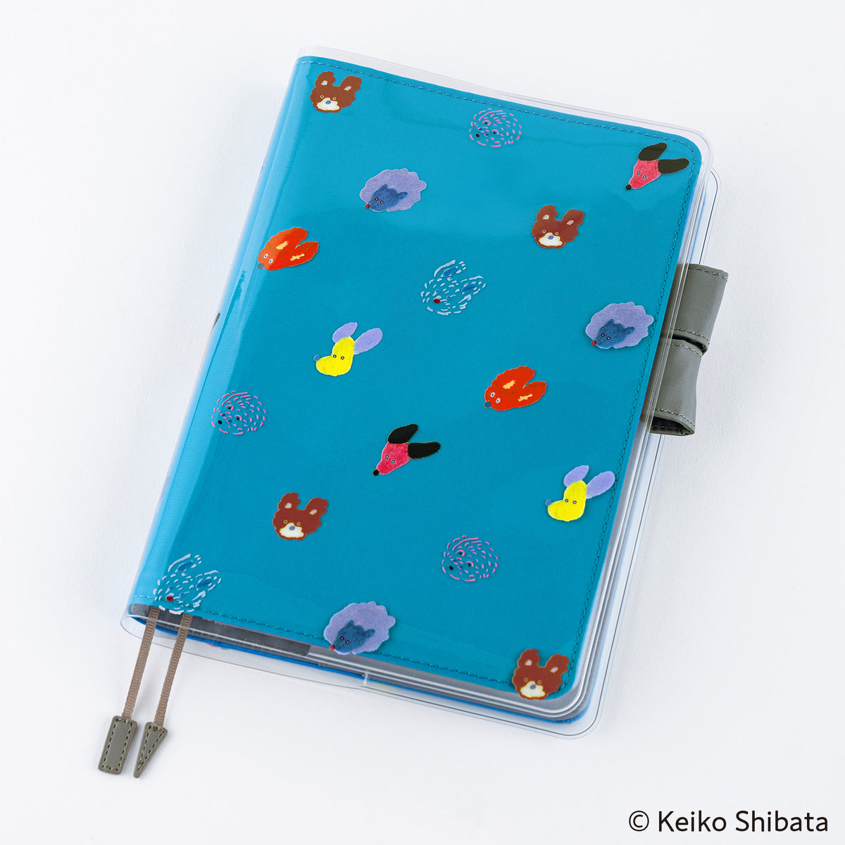 Keiko Shibata: Hobonichi Cover on Cover for A5 Size (Dog Ears Fluttering in the Wind)    at Boston General Store