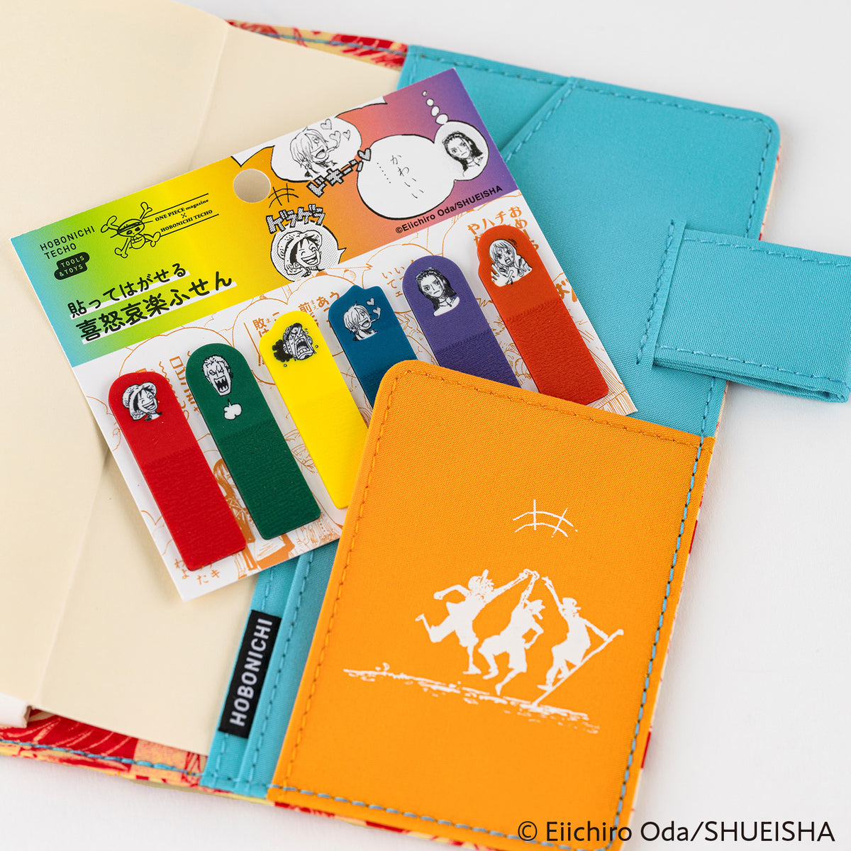 Hobonichi ONE PIECE magazine: Clear Sticky Note Set (Emotions)    at Boston General Store