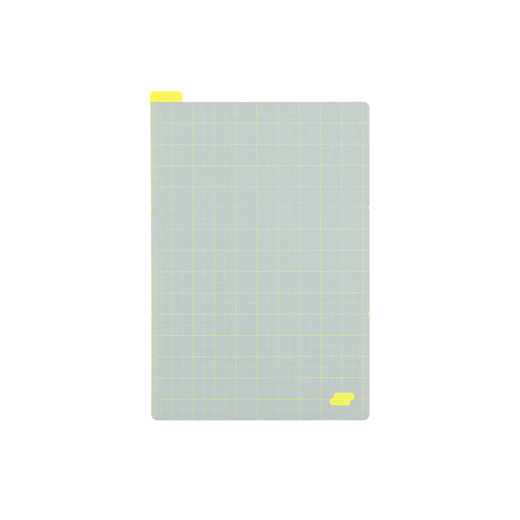 Hobonichi Pencil Board for A6 Size (Ice Gray x Yellow)    at Boston General Store