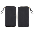Black zippered fabric case for Hobonichi Techo Weeks on white background