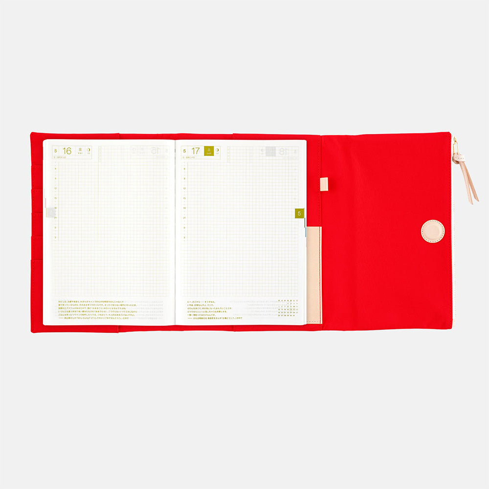 Hobonichi Techo Cover Cousin A5 - Tragen Red at Boston General Store