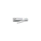 6 cm metal nail clippers with built in file on white background