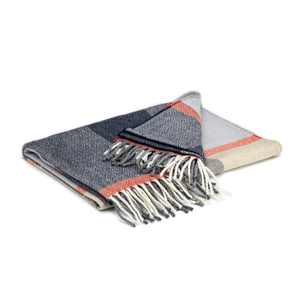 Clementine Stripe Lambswool Blanket Scarf    at Boston General Store