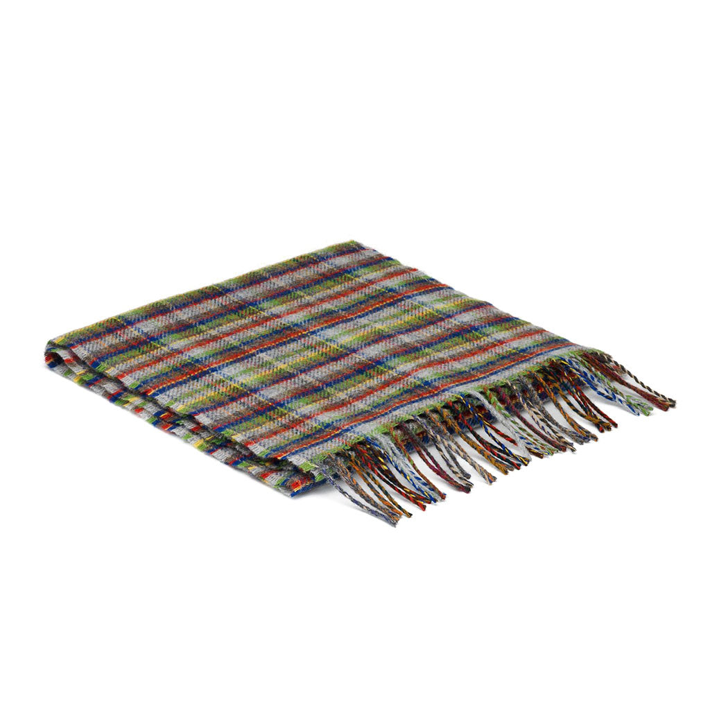 Glen Mini Check Lambswool Scarf    at Boston General Store
