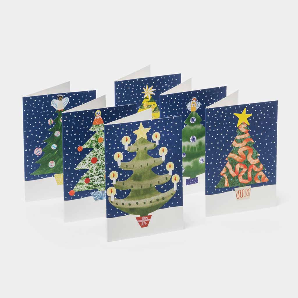 &#39;Make Your Own Christmas Cards&#39; Christmas Tree Set    at Boston General Store