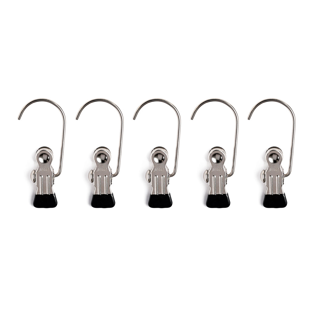 Hanging Clip with Grip, Set of 5 Black at Boston General Store
