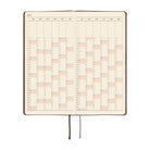 An open 2027 planner showing a two-page yearly calendar on cream pages.