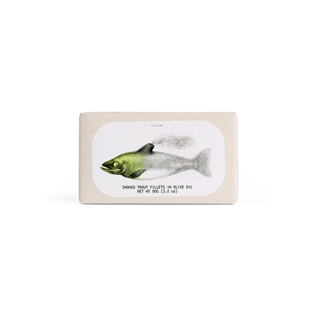 Smoked Trout Fillets in Olive Oil at Boston General Store