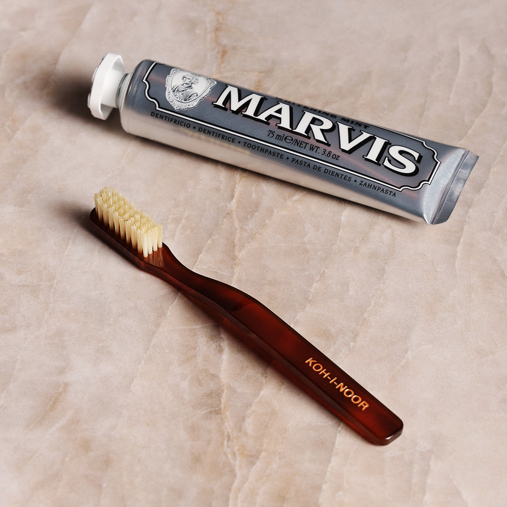 Koh-I-Noor Jaspè Natural Bristle Toothbrush at Boston General Store