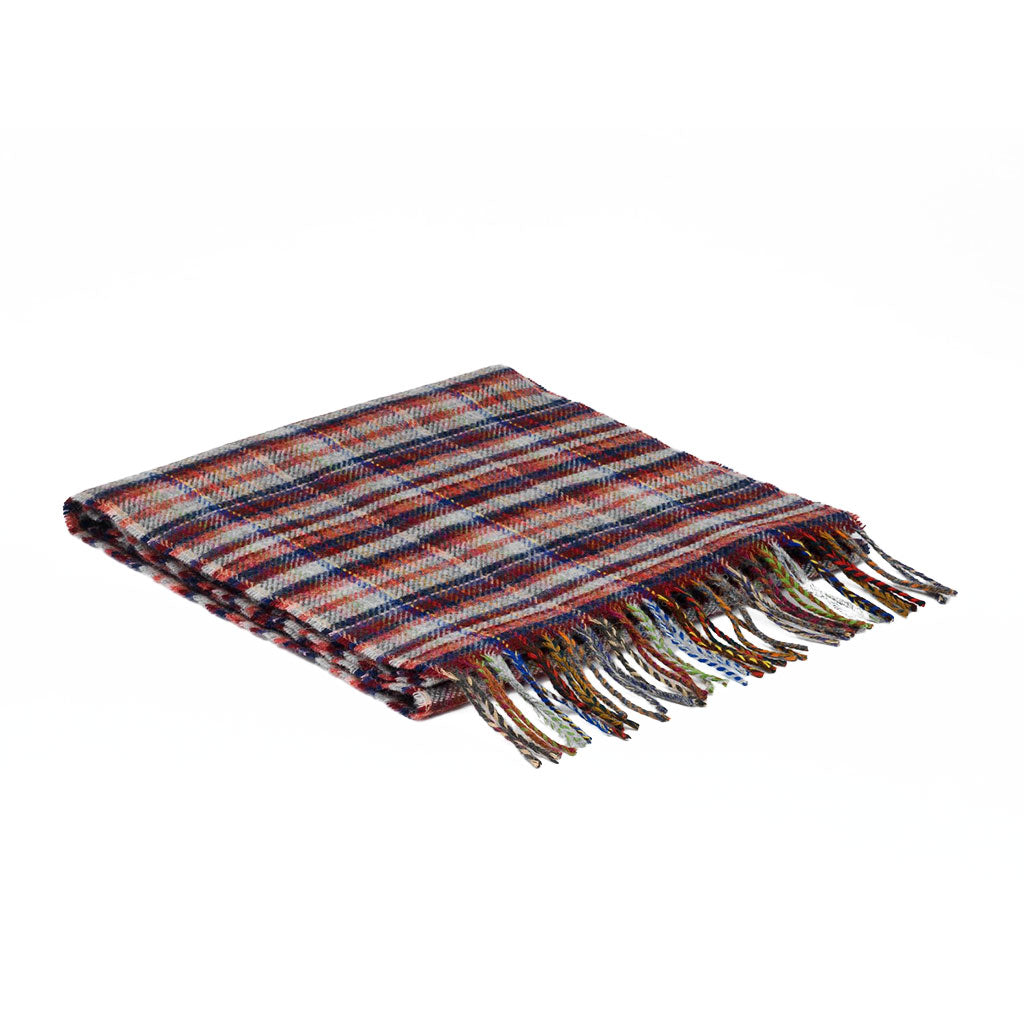Mulroy Mini Check Lambswool Scarf    at Boston General Store