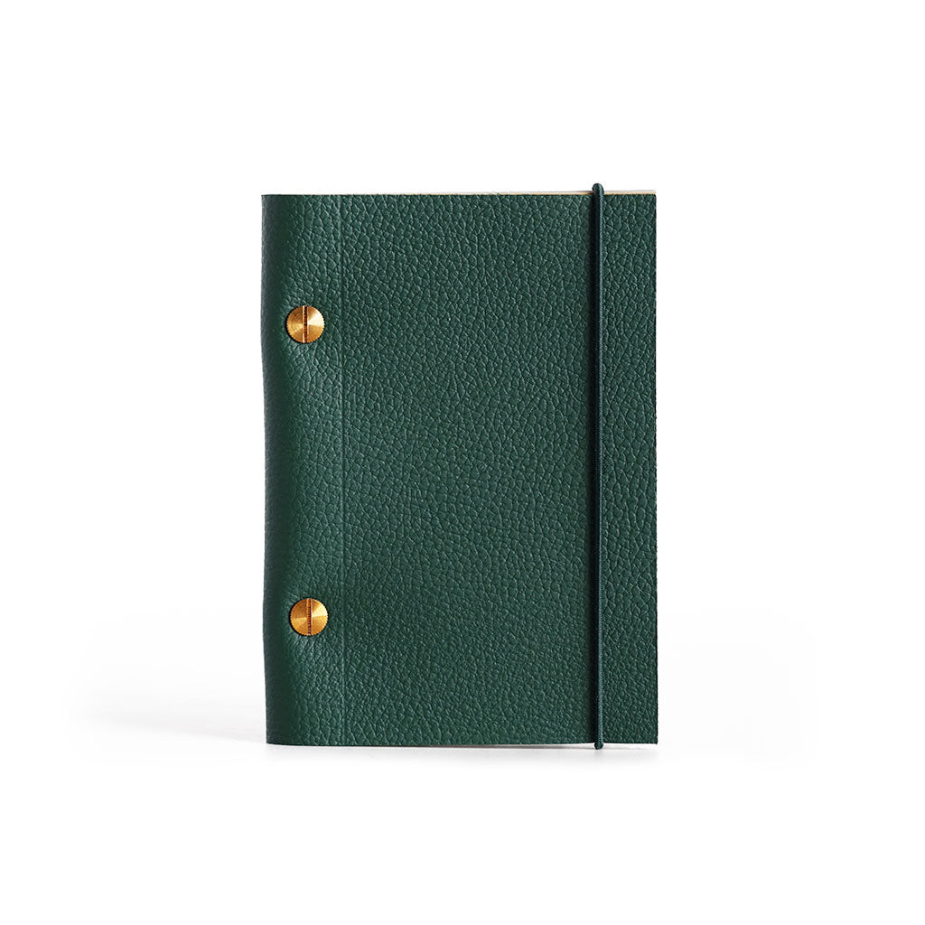 La Compagnie Du Kraft Refillable Leather Journal - A6 Grained Pine Tree at Boston General Store