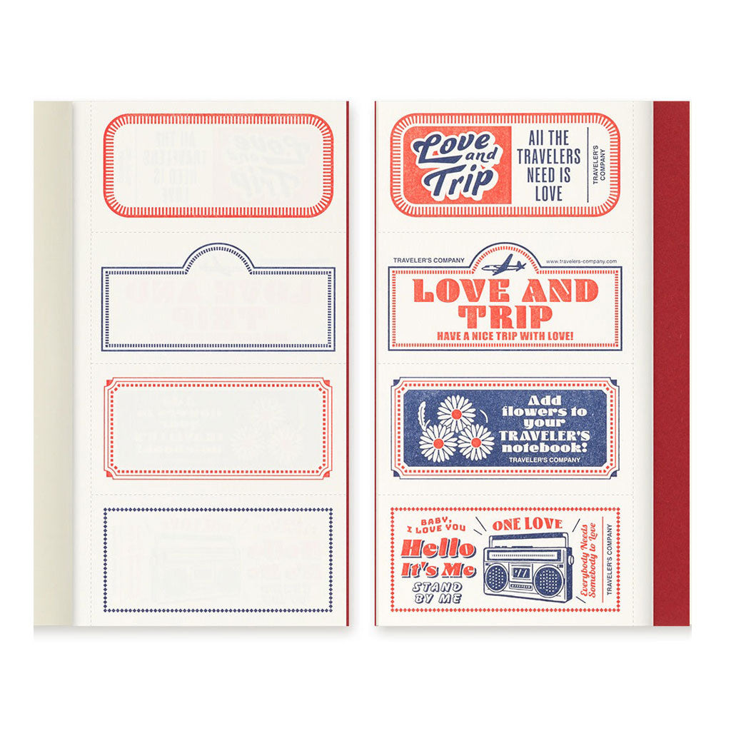Traveler&#39;s Love and Trip Regular Notebook Refill at Boston General Store