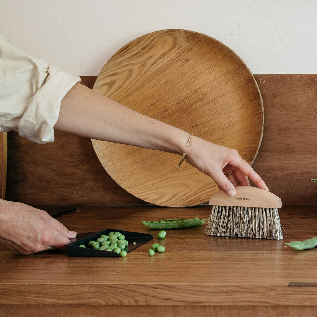 Natural Bristle Hand Brush + Dustpan