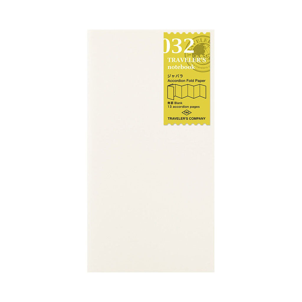 Traveler&#39;s Notebook Refill Accordion Fold Paper - 032    at Boston General Store