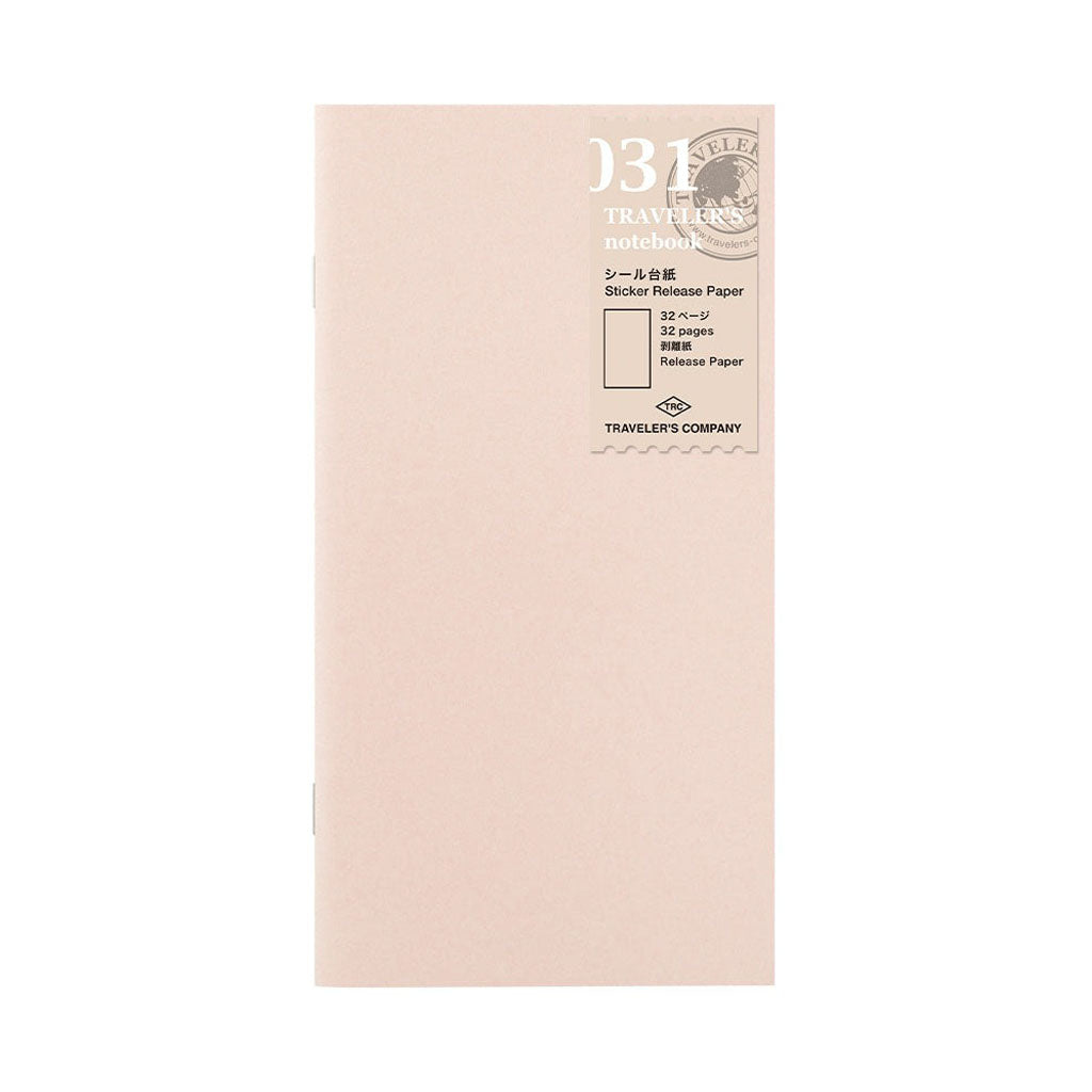 Traveler&#39;s Notebook Refill Sticker Release Paper - 031    at Boston General Store