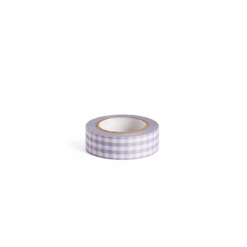 Papier Platz Gingham Check Washi Tape Pale Blue at Boston General Store