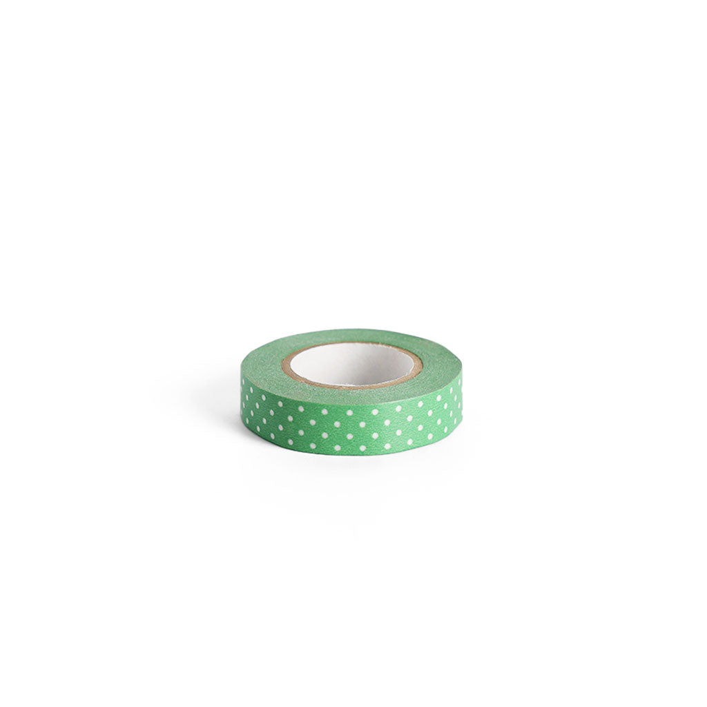 Pin Dots Moss Green 13mm Washi Tape at Boston General Store