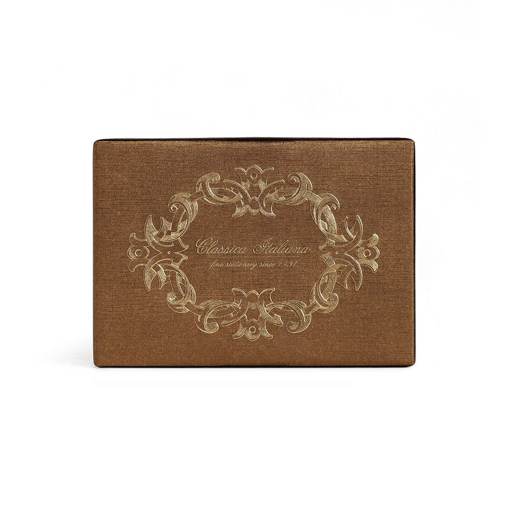 Rossi Classica Italiana Red Stripe Stationery Set, Box of 25 at Boston General Store