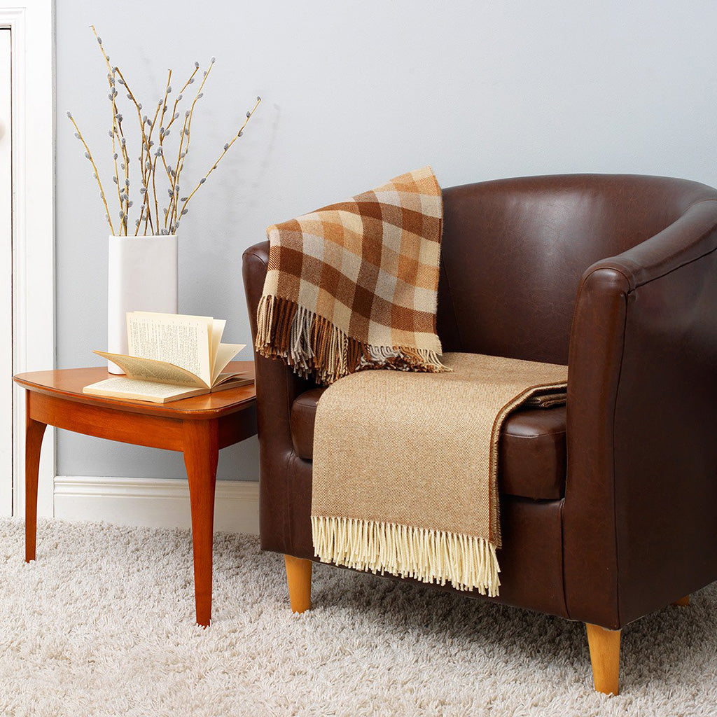 Carmello Lambswool Blanket    at Boston General Store