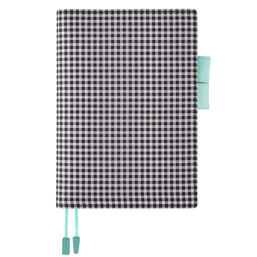Hobonichi Techo Cover Cousin A5 - Black Gingham    at Boston General Store