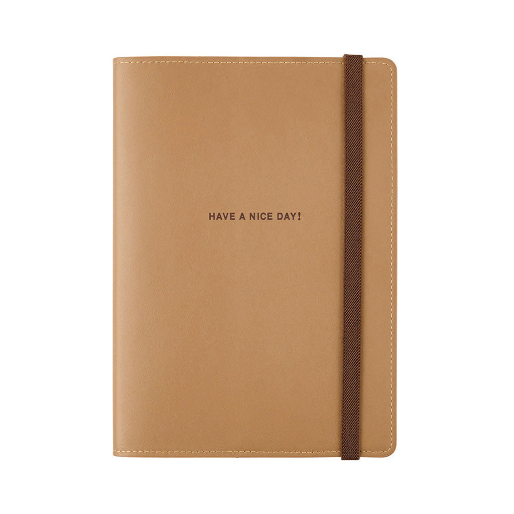 Hobonichi Techo Cover Cousin A5 - Have a Nice Day! Almond    at Boston General Store