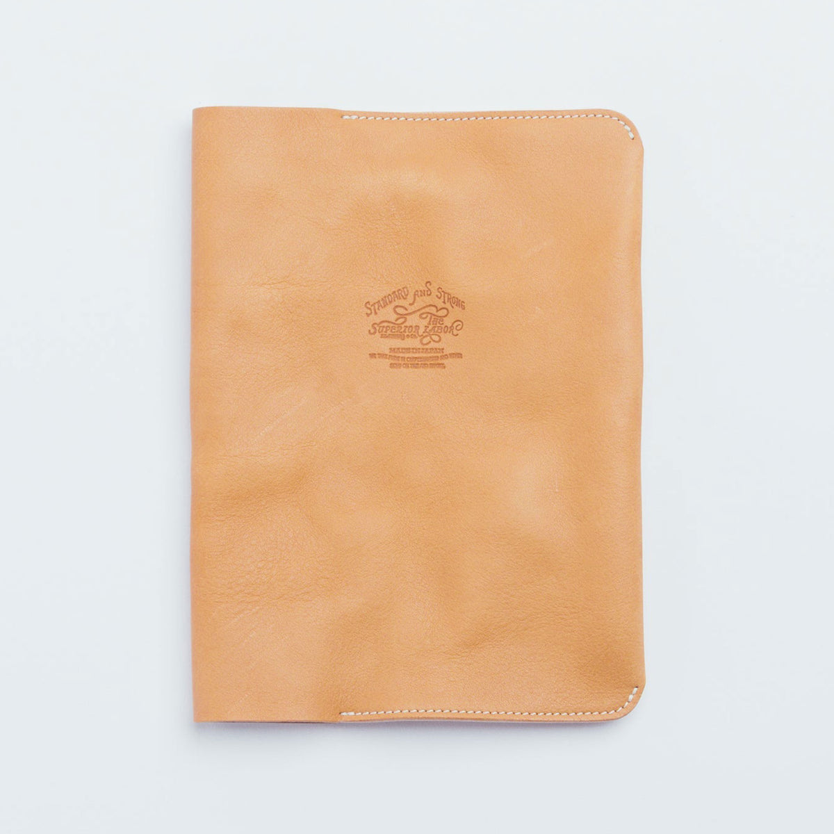 Textured Leather Notebook Cover Natural A5 at Boston General Store