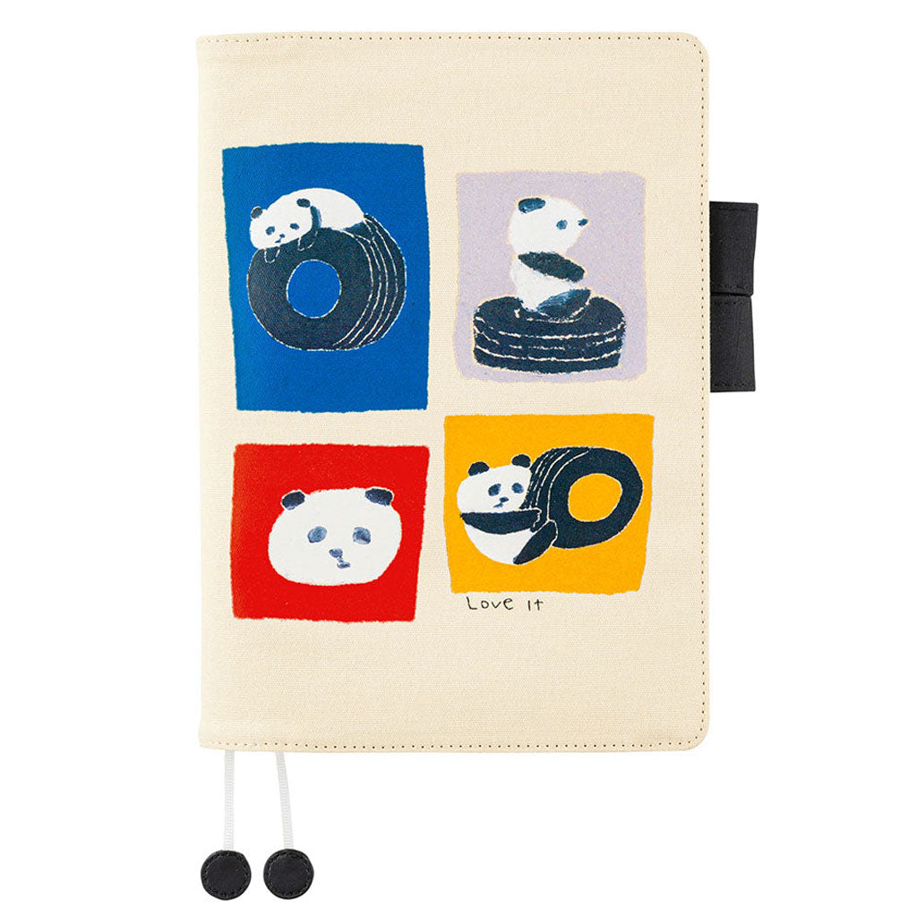 Hobonichi Techo Cover Cousin A5 - Jin Kitamura Love it Panda    at Boston General Store