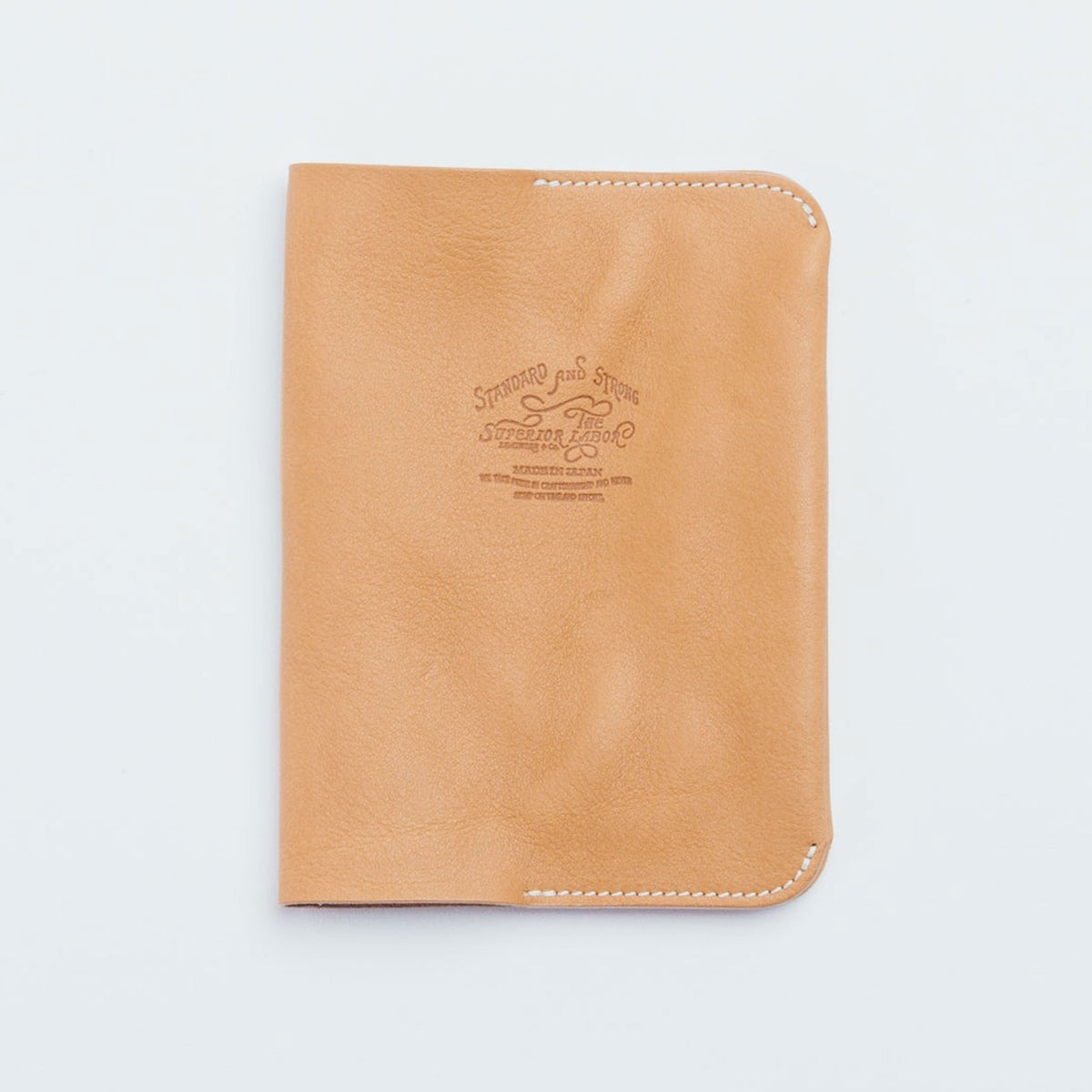 Textured Leather Notebook Cover Natural A6 at Boston General Store