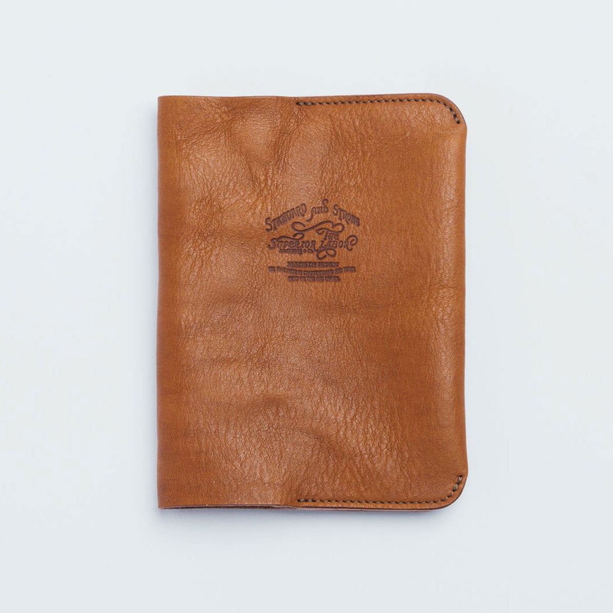 Textured Leather Notebook Cover Tan A6 at Boston General Store