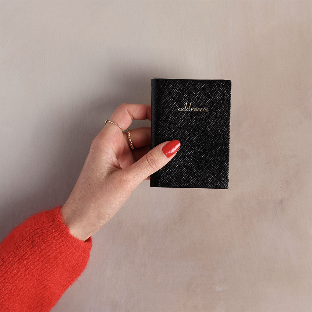 Charing Cross Small Leather Address Book    at Boston General Store