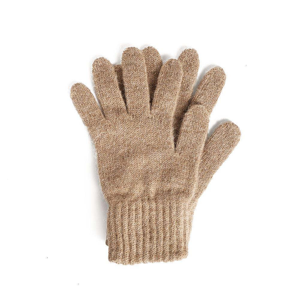 Alpaca Gloves Small Camel  at Boston General Store