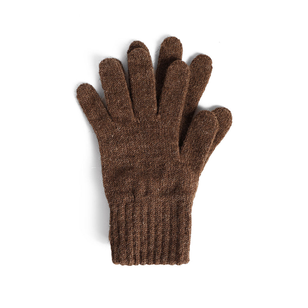 Alpaca Gloves Small Brown  at Boston General Store