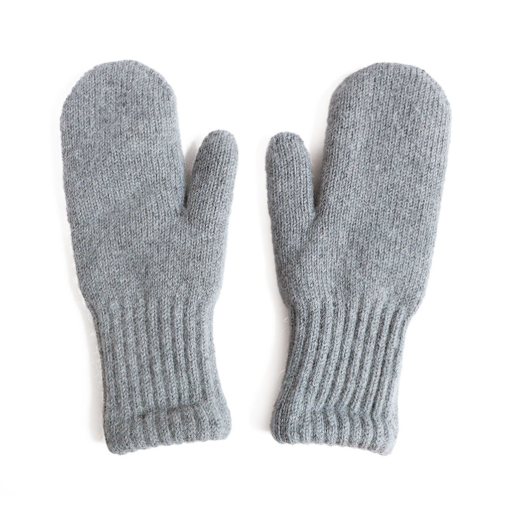 Alpaca Lined Mitten Small Grey  at Boston General Store