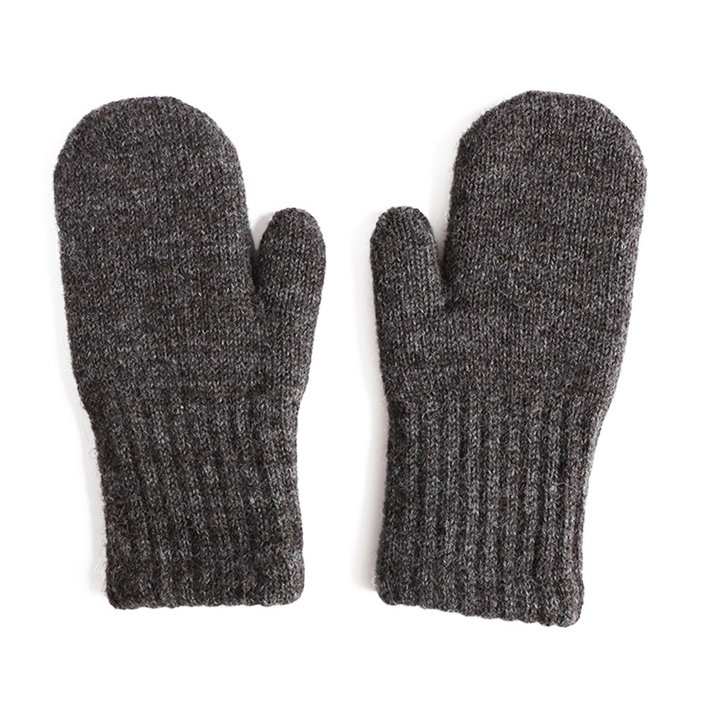 Alpaca Lined Mitten Small Slate Grey  at Boston General Store