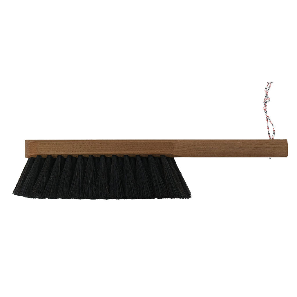 Ash Wood Hand Brush with Black Fibers    at Boston General Store
