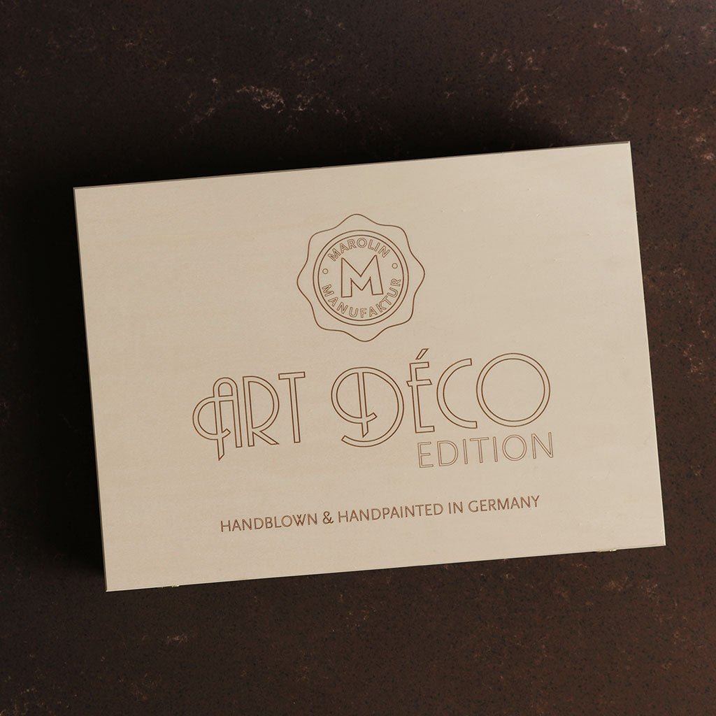 Art Deco Hand - Blown Glass Ornaments, Set of 10 Boston General Store