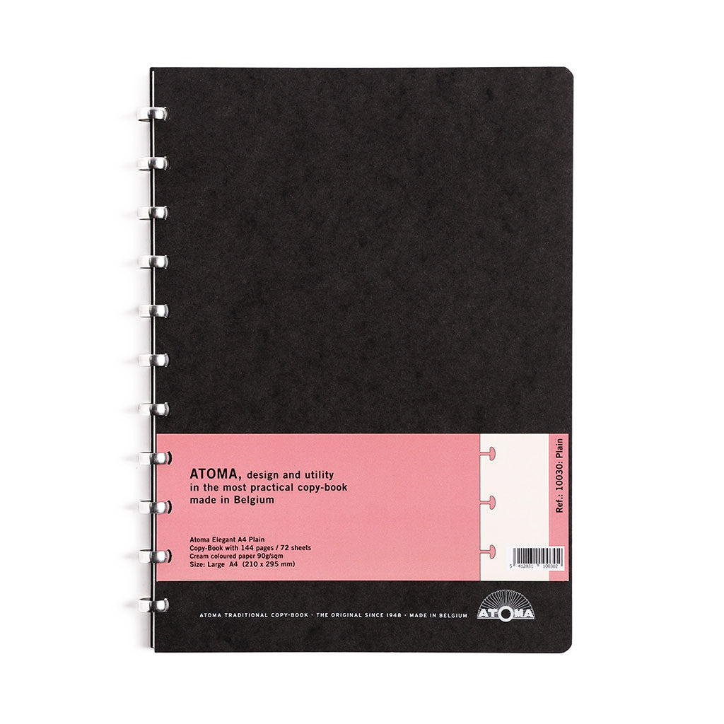 Atoma Elegant Disc-Bound Refillable Notebook A4 Plain  at Boston General Store