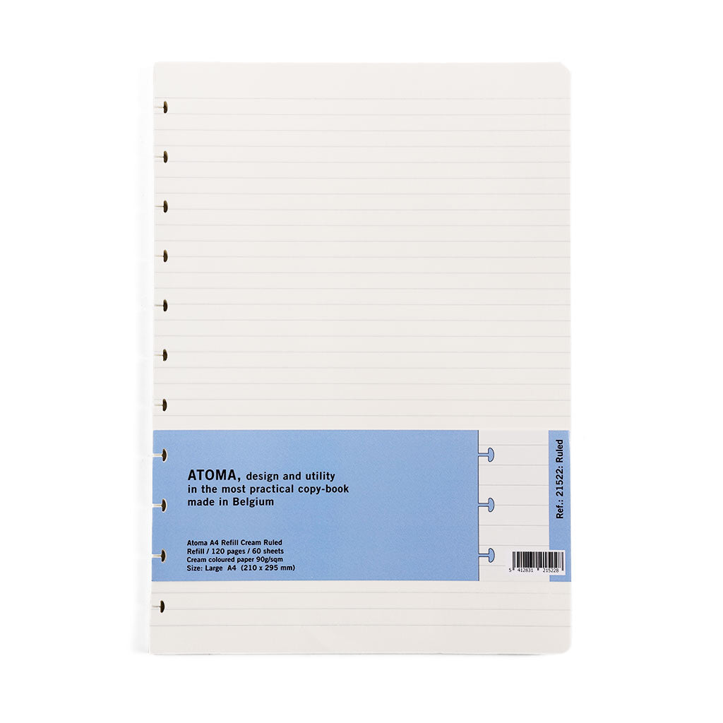 Atoma Elegant Disc-Bound Notebook Refills A4 Ruled  at Boston General Store