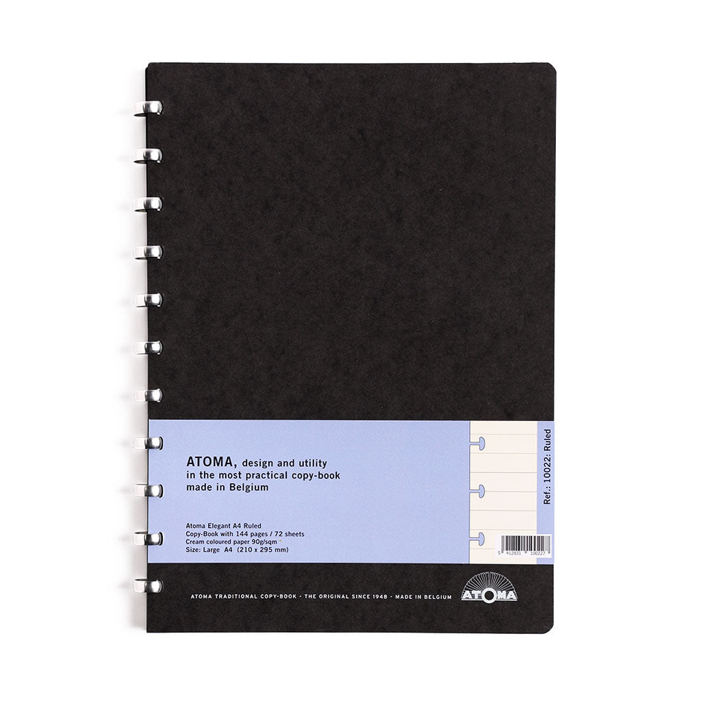 Atoma Elegant Disc-Bound Refillable Notebook A4 Ruled  at Boston General Store