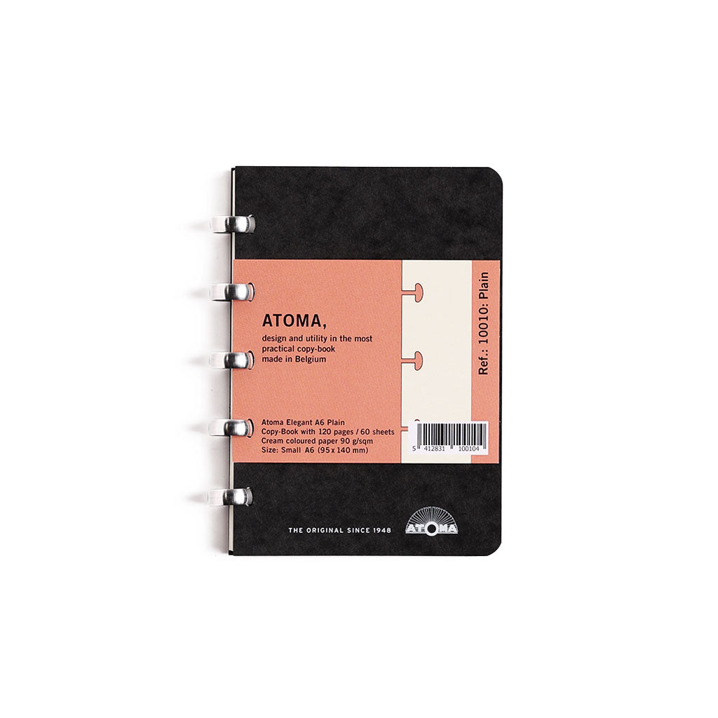Atoma Elegant Disc-Bound Refillable Notebook A6 Plain  at Boston General Store