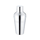 Silver cocktail shaker on a white background