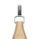 Canvas sheath on chrome niwaki belt clip on white background