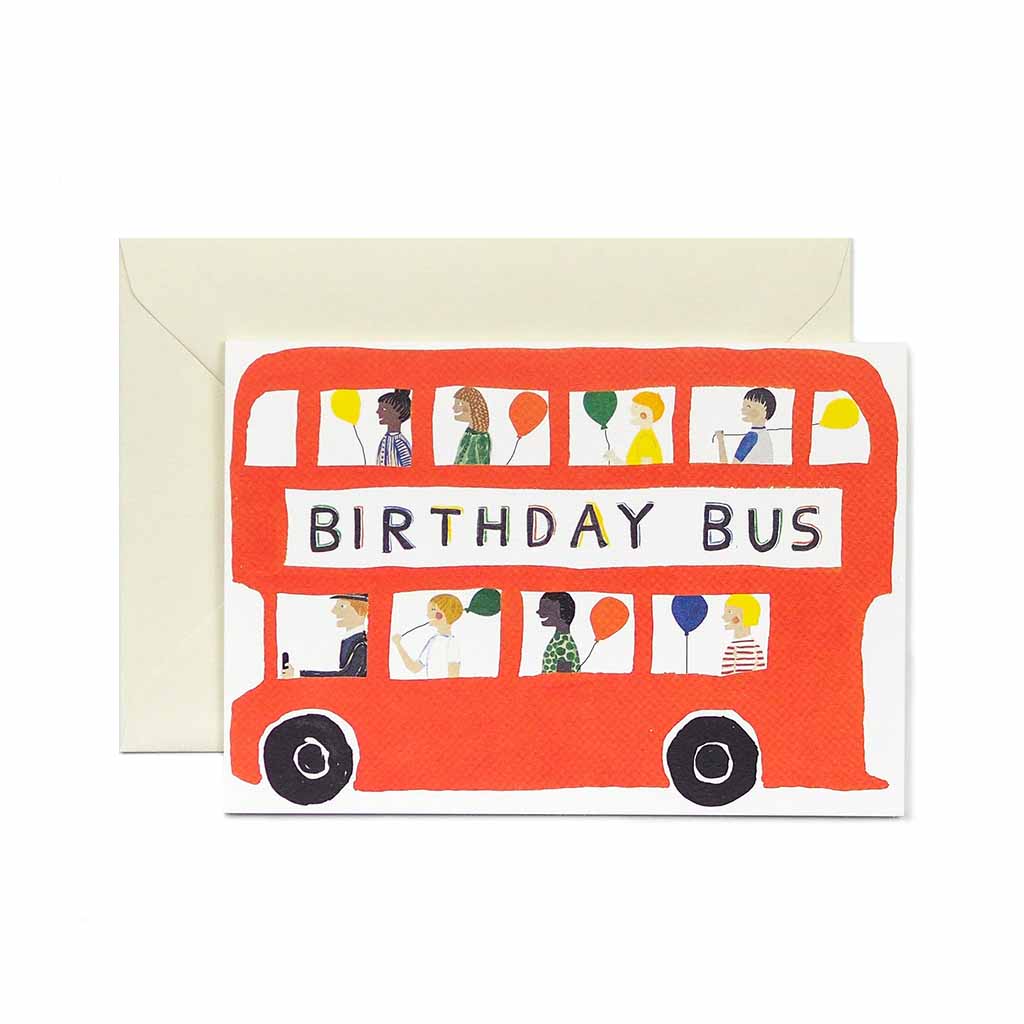 Birthday Bus Card    at Boston General Store