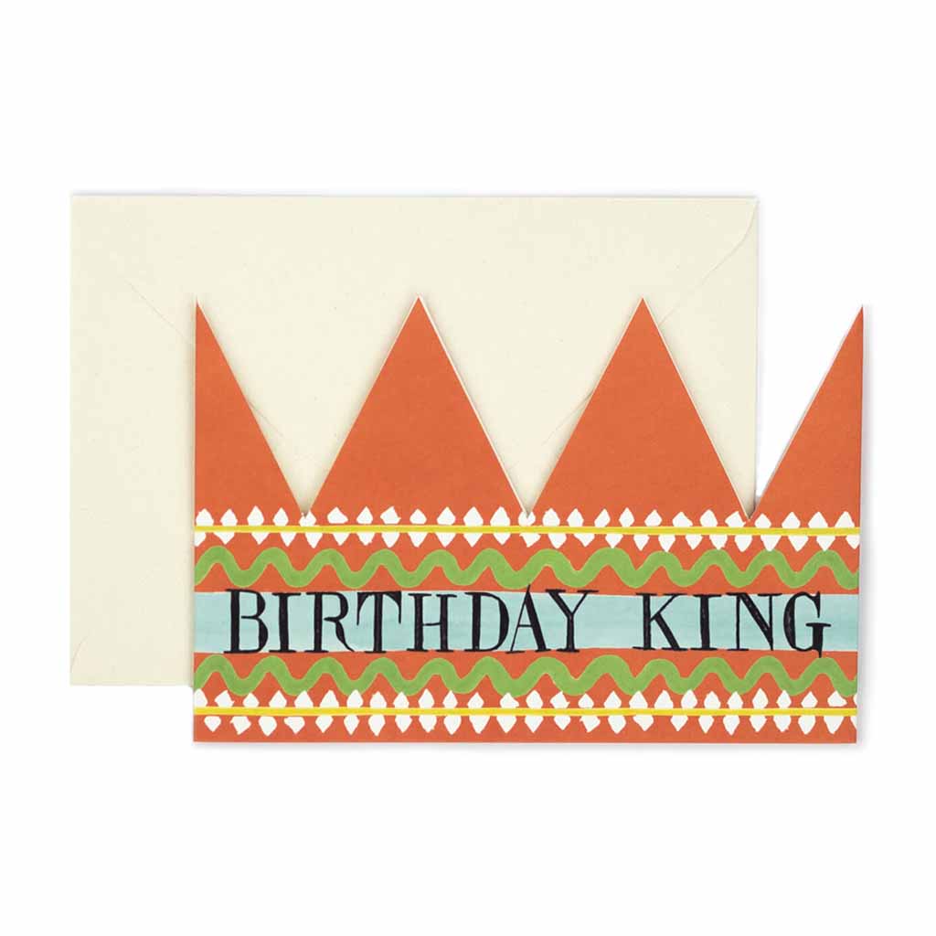 Birthday King Party Hat Card    at Boston General Store