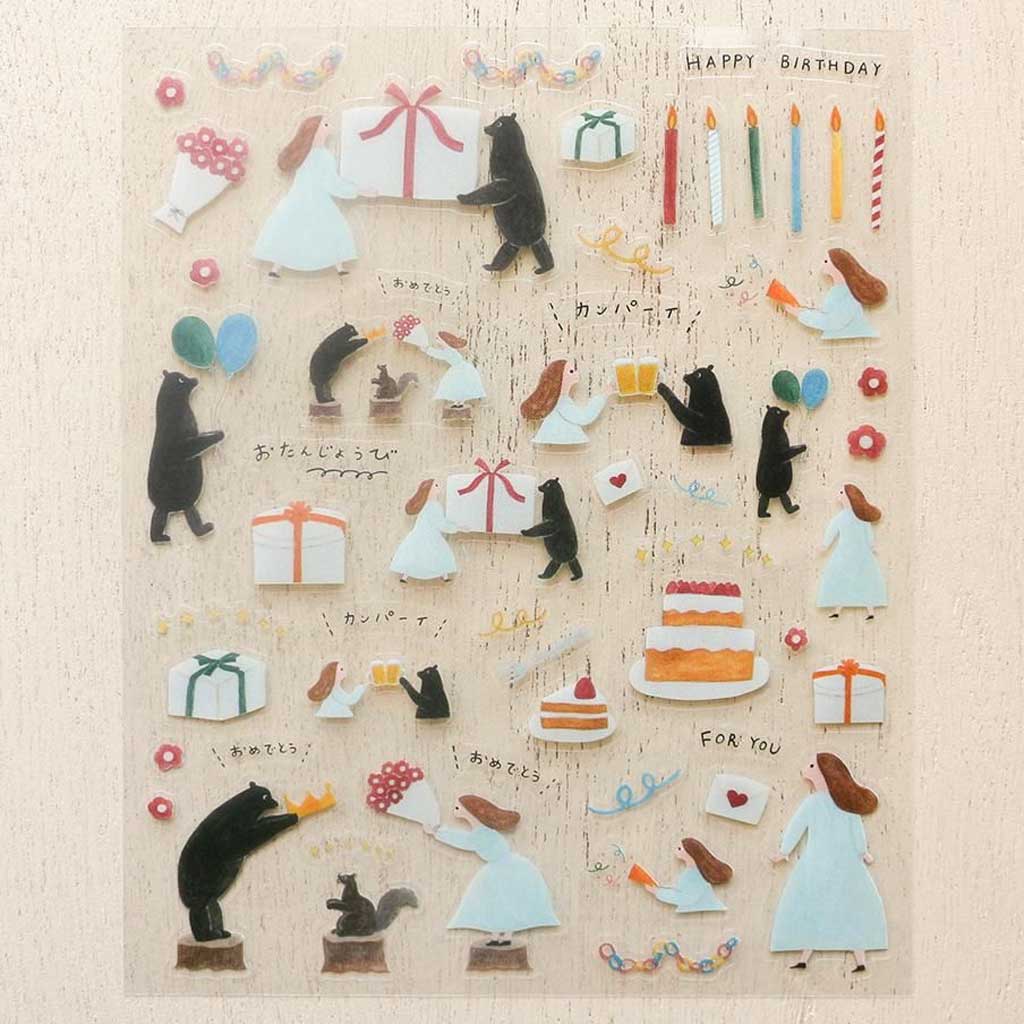 Cozyca Necktie Sticker Set Birthday at Boston General Store