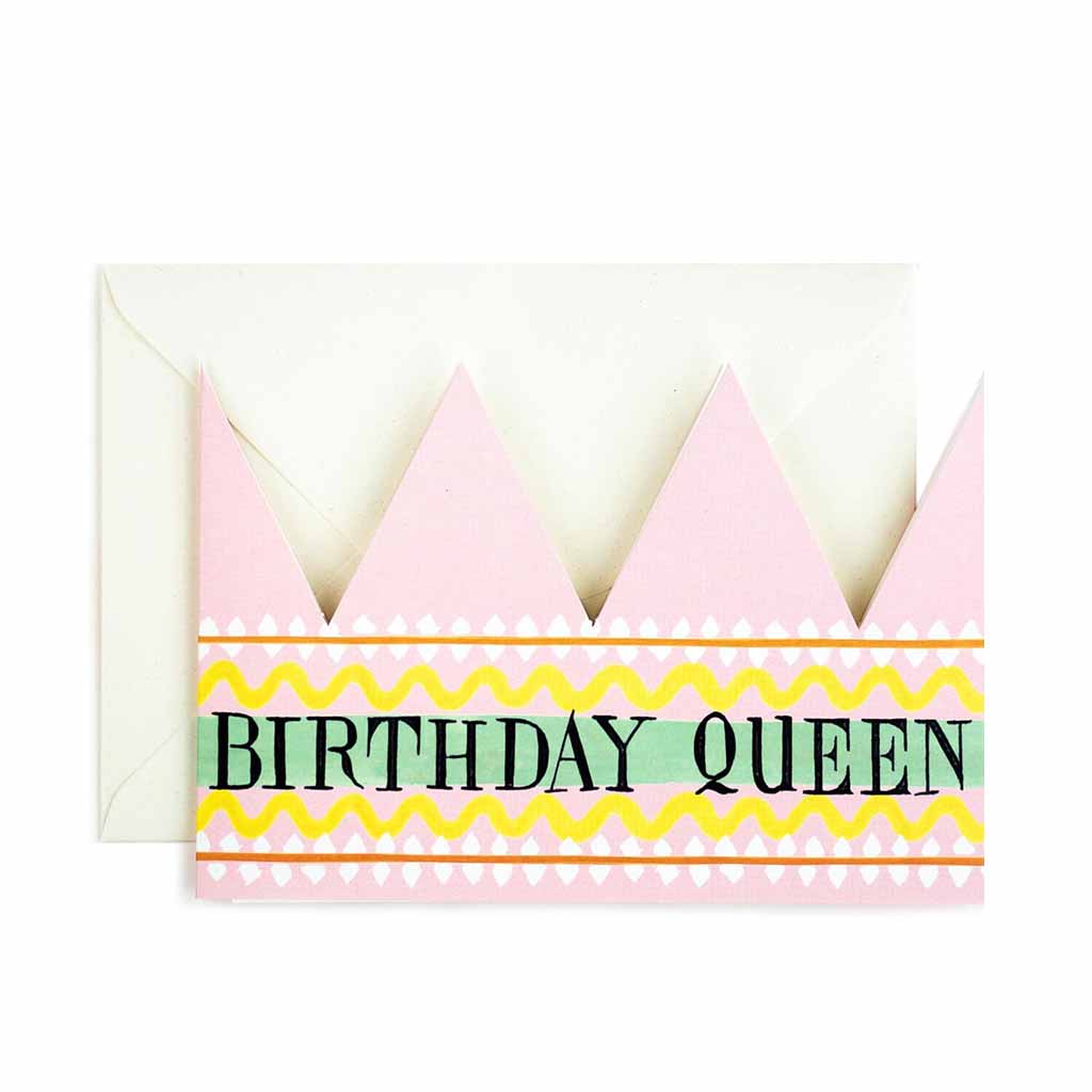 Birthday Queen Party Hat Card    at Boston General Store