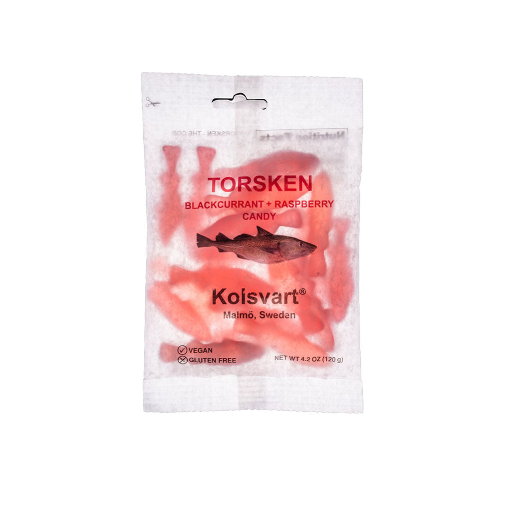 Kolsvart Swedish Fish Raspberry and Blackcurrant at Boston General Store