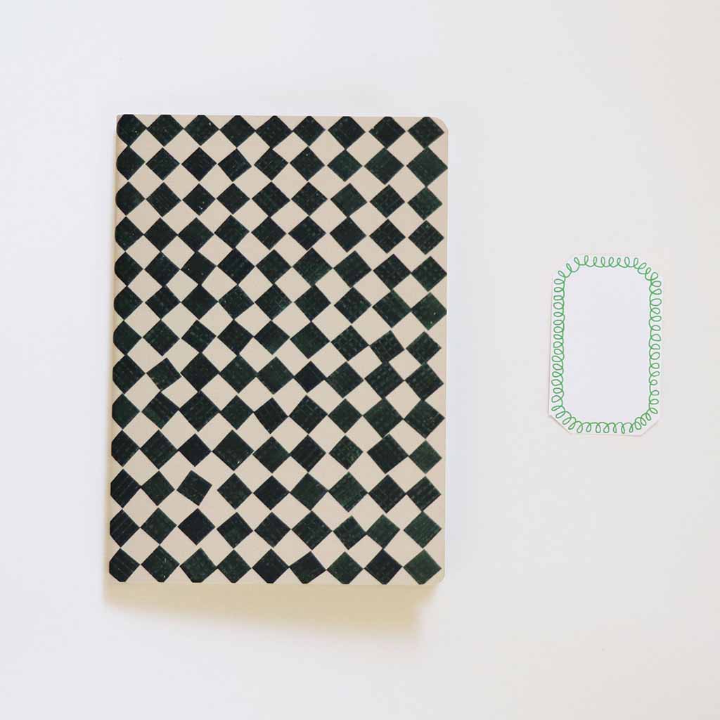 A5 Checkered Sketch Notebooks    at Boston General Store