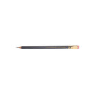 Back of a single gray metallic Blackwing pencil.